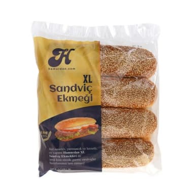 Hamurdan XL Sandviç Ekmeği 4x100 gr
