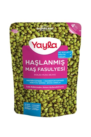 Yayla Haşlanmış Maş Fasulye 400 g