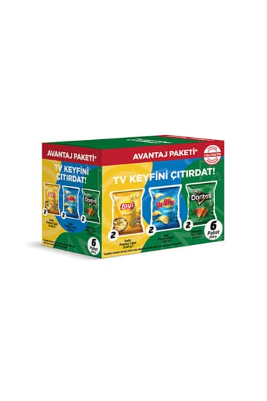 Lay's Ruffles Doritos Avantaj Paket 6'lı 306 g