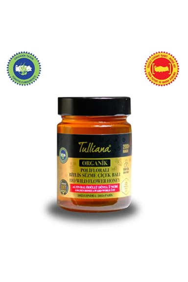 Tulliana Organik Sertifikalı Polifloralı Ham Süzme Çiçek Balı 450 g