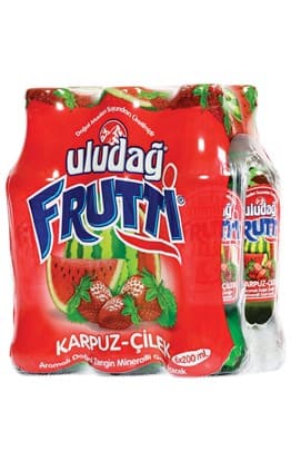 Uludağ Frutti Karpuz Çilekli 200 ml 6'lı