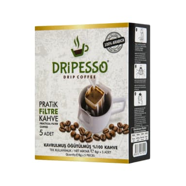 Dripesso Pratik Filtre Kahve 5'li 40 gr