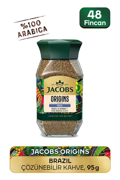 Jacobs Brazil Origins Çözülebilir Kahve 95g