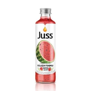 Juss Fesleğen Tohumlu İçecek Karpuz ve Çilek 250ml