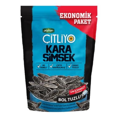 Peyman Çitliyo Kara Şimşek Bol Tuzlu Çekirdek 180 gr