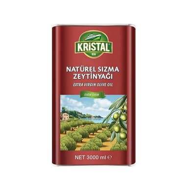 Kristal Naturel Sızma Zeytinyağı 3 lt