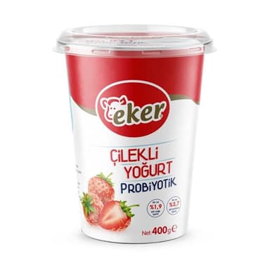 Eker Probiyotik Yoğurt 400 gr Çilekli