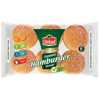 Untad Premium Hamburger Susamlı 6*85 Gr