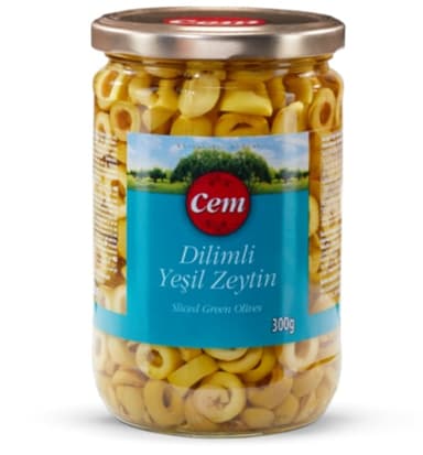 Cem Dilimli Yeşil Zeytin 300 gr