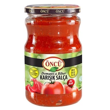 Öncü Karışık Salça Acı-Tatlı-Domates Cam 700 gr