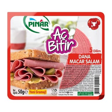 PINAR AC BITIR MACAR SALAM BUYUK DILIMLI 50 GR