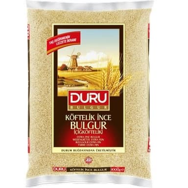 Duru Bakliyat Esmer Çiğ Köftelik Bulgur 1kg