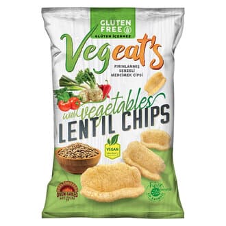 Vegeat's Fırınlanmış Sebzeli Mercimek Cipsi 50 G