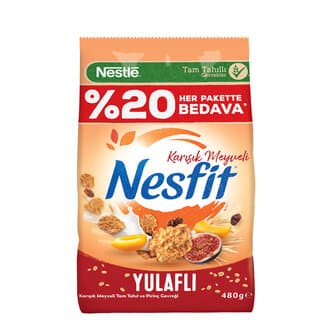 Nesfit Karışık Meyveli Gevrek 480 G