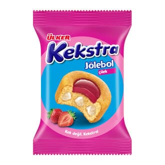 Ülker Kekstra Jölebol Çilekli Jöleli Kek 35 G