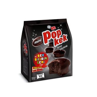 Eti Popkek Mini Bitter Çikolatalı Kek 162 G