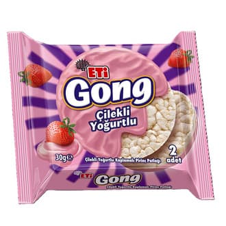 Eti Gong Çilekli Yoğurtlu Kaplamalı 30 G