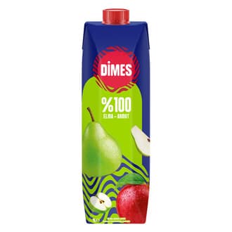 Dimes %100 Rende Elma Armut Meyve Suyu 1 L