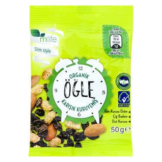 M Life Organik Kuruyemiş Öğlen 50 G