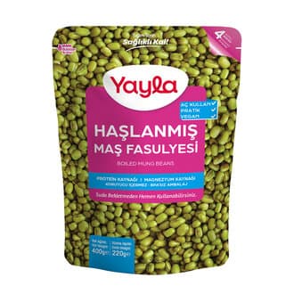 Yayla Haşlanmış Maş Fasulyesi 400 G