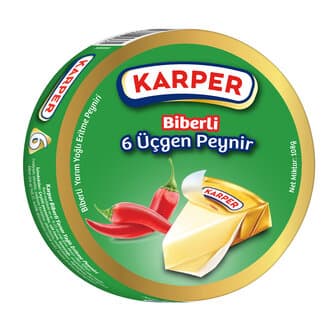 Karper Biberli Üçgen Peynir 6'lı 108G