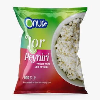 Onur Yağsız Lor Peyniri 500 G