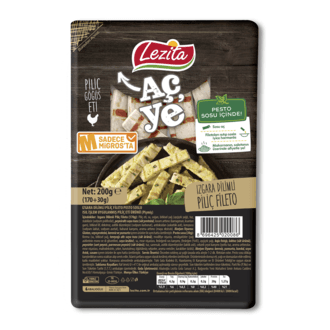 Lezita Izgara Dilim Piliç Fileto Pesto Soslu 200 G