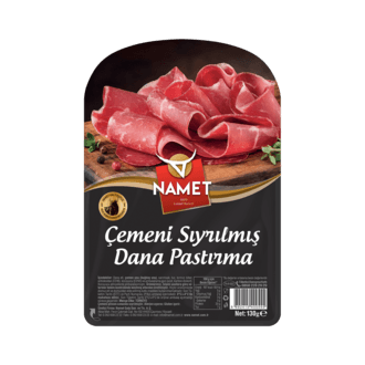 Namet Çemeni Sıyrılmış Dilimli Pastırma 130 G