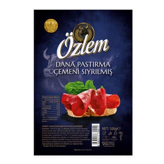 Özlem Dana Pastırma Çemeni Sıyrılmış 100 G