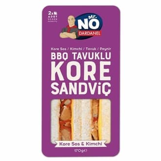Mr.No Kore Soslu Tavuklu Kimchili Sandviç 170 G