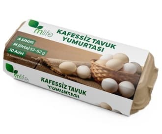 M Life Kafessiz M Boy Tavuk Yumurtası 10'lu 53-62 G