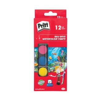 Pritt Küçük Boy Sulu Boya 12'li