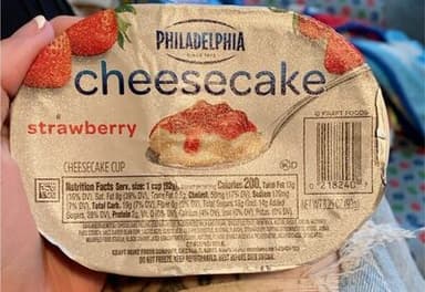Strawberry cheesecake cup