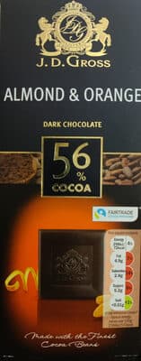 DARK CHOCOLATE ALMOND & ORANGE