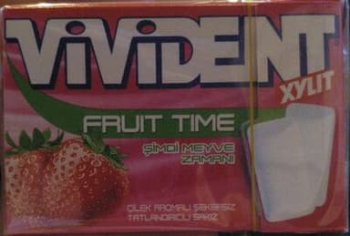 Xylit Fruit Time Strawberry Chewing Gum