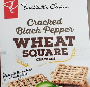 Wheat square crackers