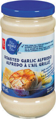 Roasted garlic alfredo pasta sauce