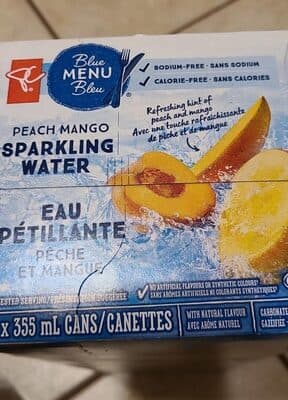 Peach Mango sparkling water