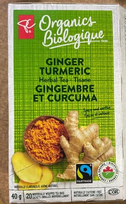 Ginger Turmeric Herbal Tea, Organic