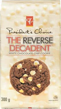 The reverse decadent white chocolate chip cookie