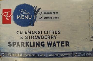 Sparkling water 
Calamansi citrus & strawberry