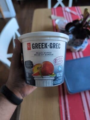 Peach Mango Greek Yogurt