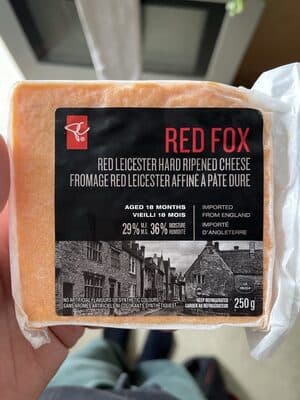 Black Label Red Fox Leicester Cheese