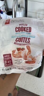 Peeled Cooked Pacific White Shrimp