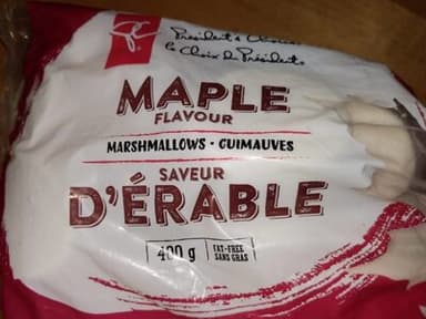 Guimauves saveur d'érable