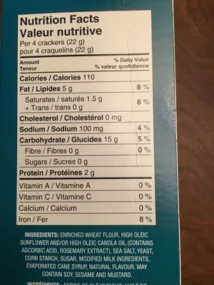 Sea Salt Crackers