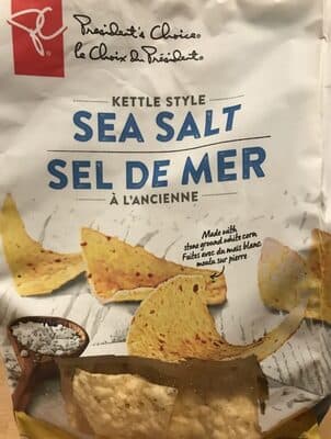 Sea salt kettle style tortilla chips