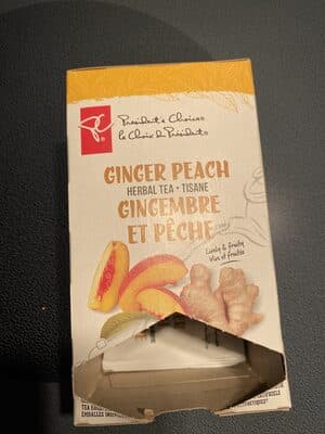 Ginger Peach herbal tea