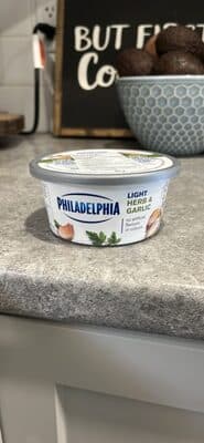 LIGHT HERB & GARLIC CREAM CHEESE PRODUCT