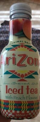 Iced tea with peach flavour